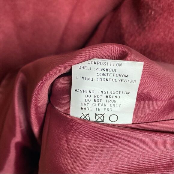 Blaque Label Off Shoulder Top in Bordeaux Wool Blend - Picture 7 of 8